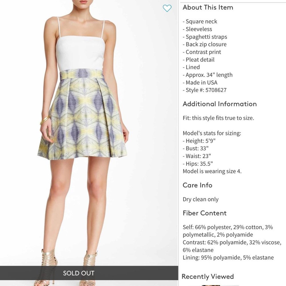 Black Halo La Belle Mini Dress